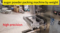 Machine d'emballage horizontale VFFS à vis pour sachets de haute précision, pour épices, poudres mélangées et poudres collantes, avec pesage automatique par poids
