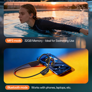 Latest Low Price Bone Conduction <strong>Headphones</strong> 6.0 Open Ear LED IPX8 Waterproof ANC Noise Cancellation for Swimming Running - Product Image 6