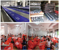 Sac à dos de sport étanche personnalisé avec logo YCH, sac de sport en tissu Oxford, sacs à cordon de serrage pour la gym