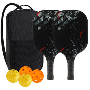 Palas de Pickleball de Fibra de Vidrio de 13.4 mm con Bolsa de Transporte de Nailon y Pelotas de Silicona para Entrenamiento, Entretenimiento y Carreras - Product Image 3