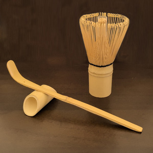 Venta al por mayor hecho a mano Teaware bambú Matcha palitos cuchara hecha a mano profesional hoja de té cuchara 18cm ceremonia del té utensilios amante del té - Product Image 5