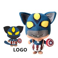 DIHAO Jouets en peluche personnalisés à logo, animaux en peluche mignons, design animalier, décoration d'intérieur, vente chaude