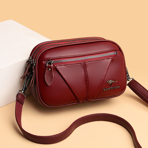 Fashion <b>Small</b> Crossbody Bag Large Capacity Shoulder Bag Soft PU Leather Women's <b>Handbag</b> Design Messenger Bag Shopping Lady Purse - Product Image 1