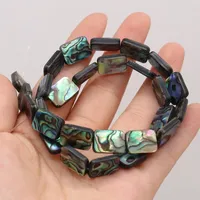 Coquille d'ormeau naturel Rectangle élégant nacre bijoux à bricoler soi-même faisant des perles exquises pour colliers et bracelets