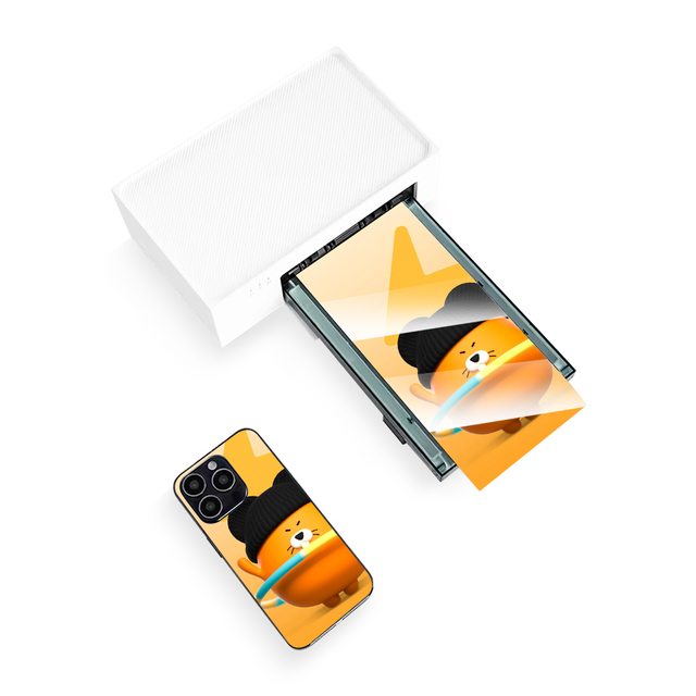 Customizable Portable USB Thermal Printer for Mobile Phone Back Skin Sticker Color Photo Scanner Small Size Easy to Carry