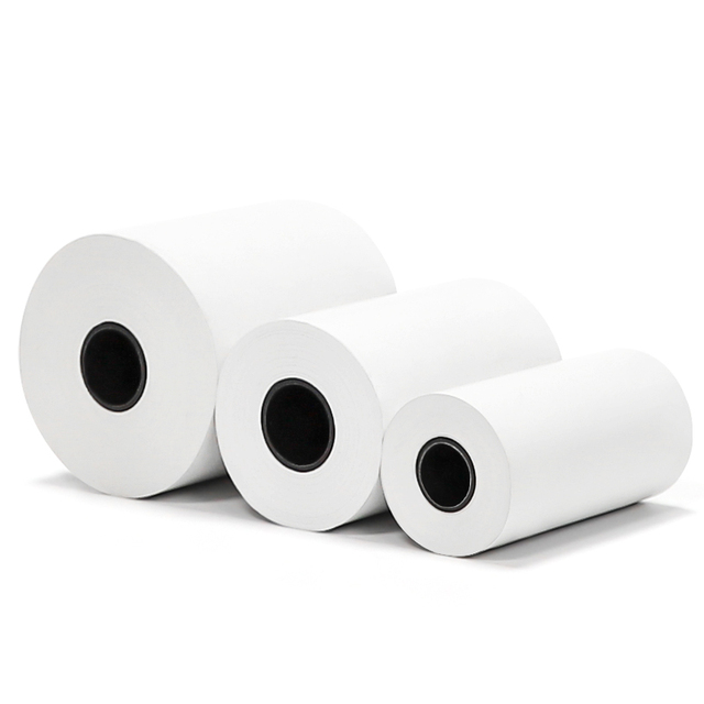 Custom 100% Wood Pulp Blank Paper Roll Thermal Printer Paper 57mm 57x30mm 57x40mm 57x50mm Direct Printing Paper Roll