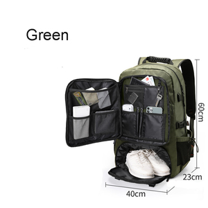 <span class=keywords><strong>Zaino</strong></span> Borsone Extra Large con USB, Foderato in Poliestere, per Scuola, Viaggi, Escursioni e Conservazione Pannolini - Product Image 4