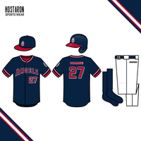 Maillots de baseball HOSTARON de haute qualité, uniformes vierges personnalisables pour enfants, vente en gros de t-shirts de baseball