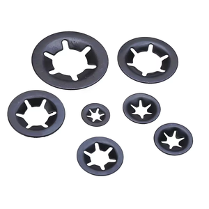 Fourniture directe usine de <span class=keywords><strong>clips</strong></span> de fixation multi-spécifications M3.8 en acier au manganèse, rondelles étoiles, attaches rapides à enfiler, personnalisables - Product Image 2