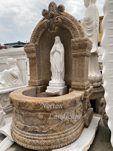 <span class=keywords><strong>Fontaine</strong></span> d'eau religieuse en marbre avec statue de la Vierge <span class=keywords><strong>Marie</strong></span>, sculpture béniée, décoration de jardin extérieur, <span class=keywords><strong>fontaine</strong></span> d'eau en pierre pour extérieur - Product Image 3