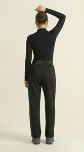 Pantaloni su Misura <span class=keywords><strong>con</strong></span> Basso MOQ, Lunghezza Interna 76cm, Design Plissettato, Vita Elastica, Pantaloni Formali <span class=keywords><strong>con</strong></span> Tessuto Elasticizzato - Product Image 4