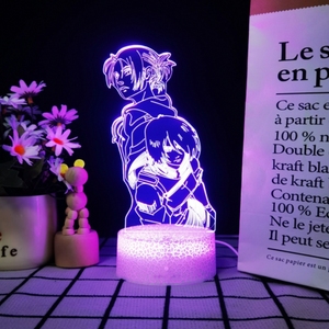 Luce Notturna LED Personalizzata a Tema L'Attacco dei Giganti con Pannello in Acrilico, Perfetta come Regalo - Product Image 3
