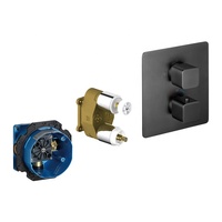 Robinet de douche thermostatique avec couvercle en laiton Corps en cuivre