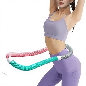 Cerceau lesté en matériau PP souple, ne blesse pas la taille, aide à perdre du poids, amincit le ventre, cerceau de fitness pour adultes et enfants - Product Image 1