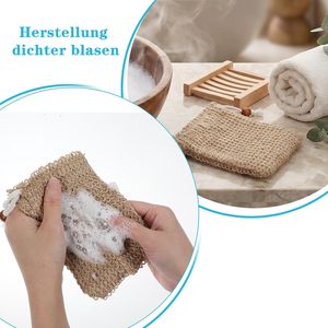 Custom Logo Natural Jute Hemp <b>Back</b> <b>Scrubber</b> Belt Eco Friendly Bath Brush Long Body <b>Scrubber</b> for Men and Women <b>Shower</b> - Product Image 3