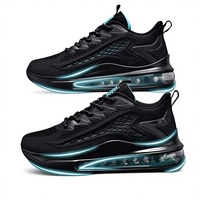 Chaussures de sport respirantes en maille pour hommes, grandes tailles, avec amorti, semelle épaisse, à lacets, color block, vente en gros OEM 2026