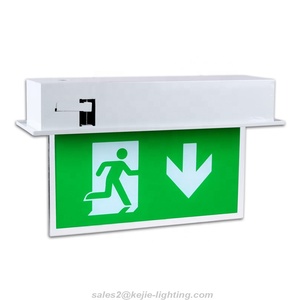 Kejie IP20 <span class=keywords><strong>señal</strong></span> de <span class=keywords><strong>emergencia</strong></span> led empotrada <span class=keywords><strong>salida</strong></span> hoja con botón de prueba - Product Image 1