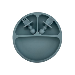 Set de table pour bébés, sans BPA, en Silicone, avec assiettes - Product Image 1