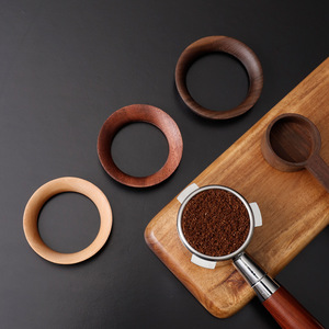 Cincin pengukuran magnetik kayu, corong Espresso dengan penangkap bubuk kopi untuk Portafilter Espresso & Aksesori teh - Product Image 6