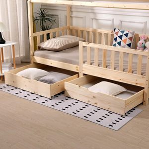 <span class=keywords><strong>Letto</strong></span> in legno naturale per bambini <span class=keywords><strong>letto</strong></span> <span class=keywords><strong>singolo</strong></span> per bambini con <span class=keywords><strong>cassetti</strong></span> - Product Image 3