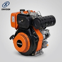 Moteur diesel haute puissance 188F 456cc 12HP refroidi par air 4 temps pour générateur 6KW 8KW et pompe à eau haute pression 4 pouces