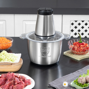 Hachoir à viande électrique domestique mini en acier inoxydable 2L 3L, le meilleur pour la cuisine, prix usine, vente chaude - Product Image 1
