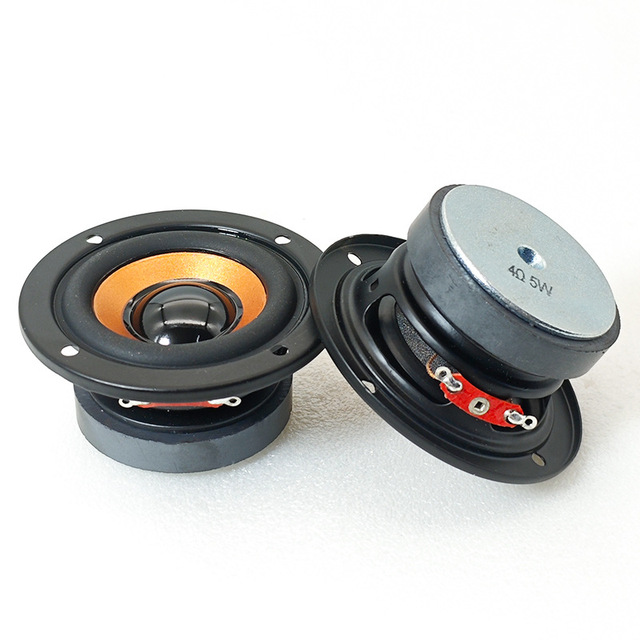 2-inch Full-range Speaker, Orange Speaker, 4 Ohms, 5W, 64mm Speaker