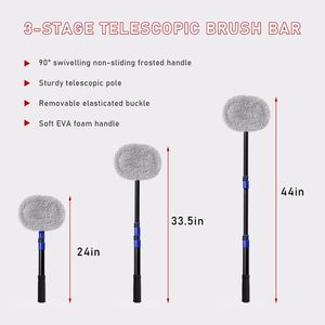 <span class=keywords><strong>Brosse</strong></span> de <span class=keywords><strong>lavage</strong></span> de voiture avec manche long 45 "Longueur réglable Pôle courbé rétractable Vadrouille de <span class=keywords><strong>lavage</strong></span> <span class=keywords><strong>automobile</strong></span> <span class=keywords><strong>Brosse</strong></span> en microfibre sans rayures - Product Image 6