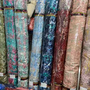 La India de bordado de tela de encaje en línea bordado de vestido de noche