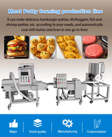 Machine industrielle électrique pour la fabrication de produits carnés, machine à former des galettes de hamburgers, de poulet et de bœuf, machine à faire des tourtes à la viande en promotion
