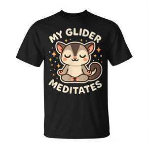 T-shirt à thème animalier mignon My Glider Meditates - Product Image 2