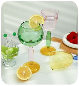 Verre borosilicate irrégulier coloré de 420 ml, moderne, écologique, résistant aux chocs, de haute qualité esthétique, pour la maison - Product Image 3