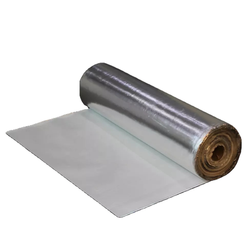 Thermal Insulation Self Adhesive Aluminium Foil Woven Fabric for fire resistance heat isolation