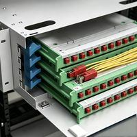 Boîtier de raccordement optique (ODF) 144 fibres à monter en rack 19 pouces, panneau de raccordement coulissant FC pour centre de données et télécommunications