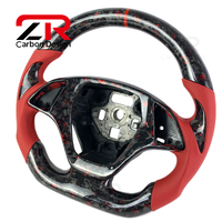 Volant de course en fibre de carbone forgée pour l'intérieur de voiture, pour Chevrolet Camaro SS Corvette C7 Z06 Z51 ZR1 Silverado GMC Cruze