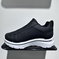 Chaussures de sport pour enfants, garçons et filles, style sport, à enfiler, en similicuir, baskets décontractées, légères, anti-odeur, antidérapantes, semelle souple, chaussures d'école