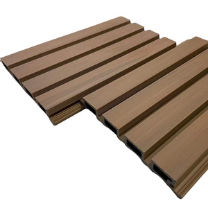 Einfache Installation Lattenrost Wand paneel Eco Holz Laminat Dekorative Wand verkleidung WPC Panel Lattenrost Wand paneel - Product Image 3