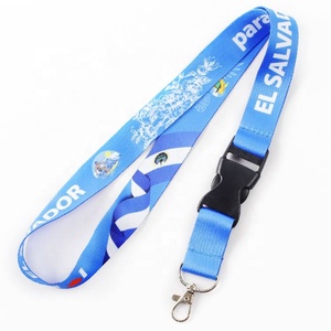 Longes de cou à impression par transfert personnalisé avec impression offset de porte-clés en polyester durable pour un événement bon marché sans commande - Product Image 1