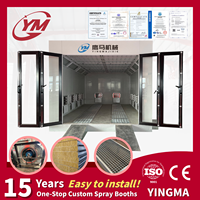 Cabina de Pintura Profesional para Vehículos con Doble Ventilador de Extracción y Función de Secado de Pintura