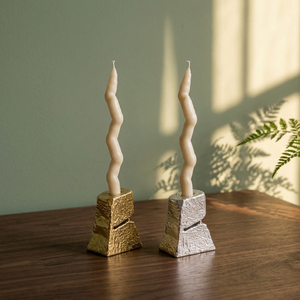 Support de bougie conique moderne en métal, décoratif, géométrique, pour table, décoration intérieure, centre de table de salle à manger, accessoire d'appoint - Product Image 4