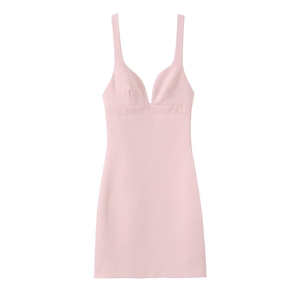 Nuevo Vestido Mini Elástico con Lazo Estilo Europeo y Americano para Mujer - Product Image 2