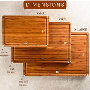 Tabla de Cortar de Madera Extra Grande Personalizada, Tabla de Cortar de Bambú Orgánico Grabada a Medida, Tabla de Cortar para Charcutería, para Asar a la Parrilla - Product Image 4
