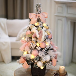 2024 Phong Cách Mới Mini Cây Giáng Sinh Cho Phòng Khách Tự Làm Máy Tính Để Bàn Đồ Trang Trí Nhà Nhỏ Ins Trang Trí Trang Trí Túi - Product Image 2