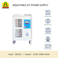 Redresseur CC haute fréquence 12V 3000A 36kW CC/CV à refroidissement forcé pour la production industrielle en série de matériel de placage continu en baril