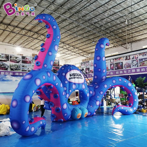 Cabina <span class=keywords><strong>de</strong></span> DJ Inflable con Forma <span class=keywords><strong>de</strong></span> Pulpo para Bingo, Conciertos, Carnavales, Escenarios, Iluminación LED, Decoración con Pulpo Inflable para Escenarios - Product Image 1