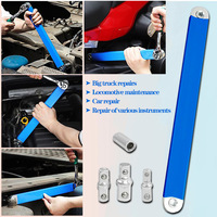 Barre d'extension pour clé à cliquet, adaptateur multifonction, rallonge pour espaces étroits, travaux de réparation automobile