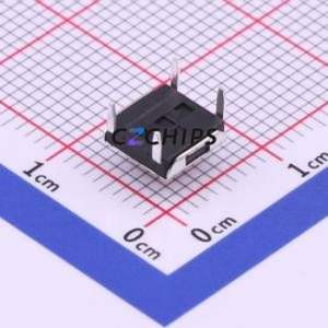 TC-1157-B-D Tactile Switch Through hole Component (THT) Switch Single Pole Single Throw Round Button 1.6N Through Hole - Product Image 2