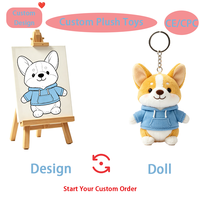 Porte-clés en peluche personnalisé de haute qualité, mignon et doux, mini-animaux en peluche, vente en gros de porte-clés en peluche