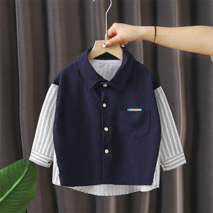 <span class=keywords><strong>Chemise</strong></span> à manches longues pour garçons, nouvelle collection automne, <span class=keywords><strong>chemise</strong></span> blanche pour enfants et bébés - Product Image 2