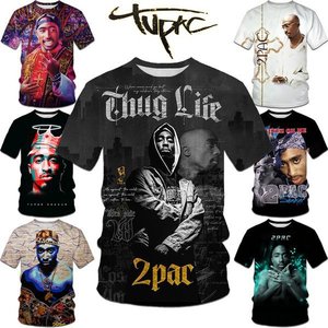 2026 China Custom Short Sleeves <strong>Shirts</strong> Wholesale High Quality Oversized <strong>2pac</strong> <strong>T</strong>-<strong>Shirt</strong> Luxury Men Sweatshirts for Tupac - Product Image 1